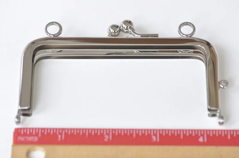 11cm ( 4 ") Purse Frame Silver 11cmx5cm