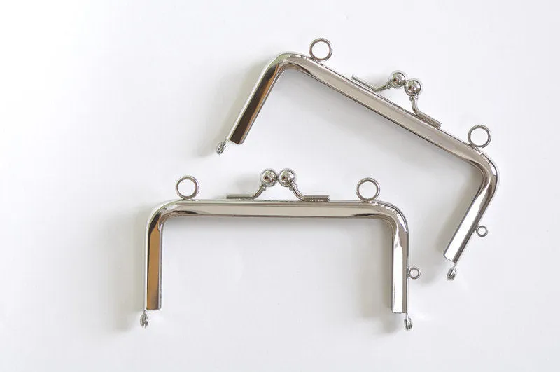 11cm ( 4 ") Purse Frame Silver 11cmx5cm