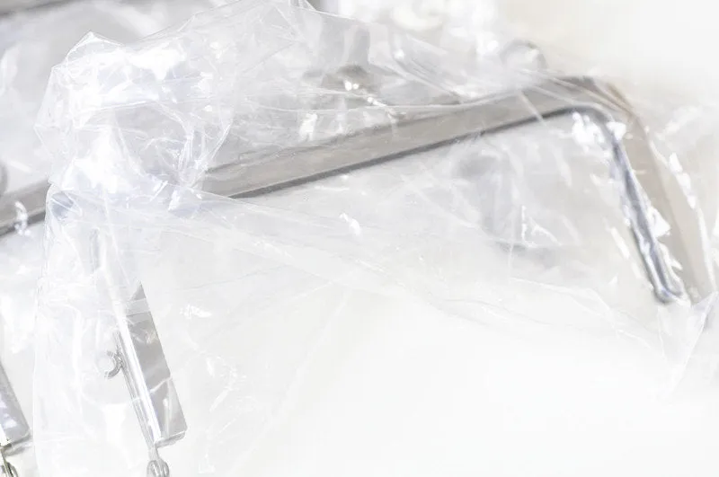 11cm ( 4 ") Purse Frame Silver 11cmx5cm