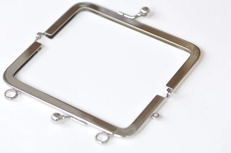 11cm ( 4 ") Purse Frame Silver 11cmx5cm