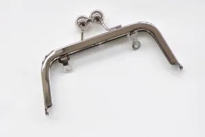 14cm ( 5 1/2 Inch) Purse Frame With Screws Silver And Gold