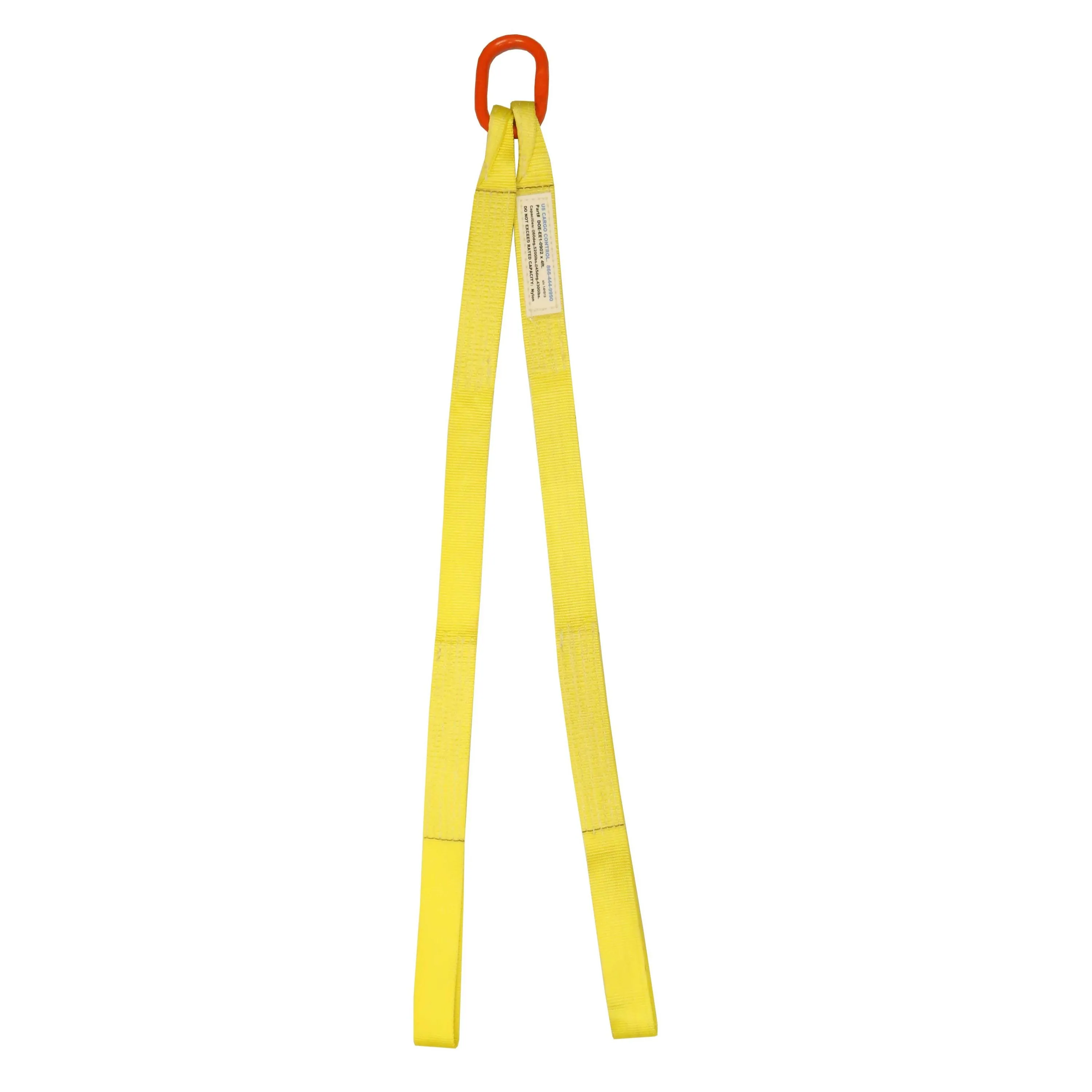 1"x3' (1 ply) Double Leg Nylon Sling w/ Master Link & Sewn Loop