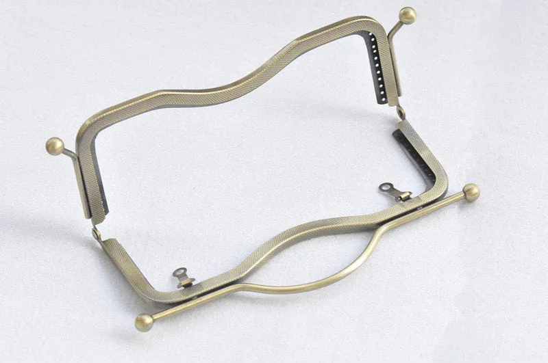20.5cm (8")/ 27cm (10") Purse Frame Clutch Bag Making Bronze Silver Gunmetal Light Gold Four Colors Available
