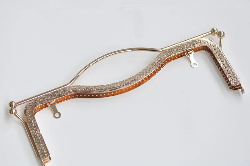 20.5cm (8")/ 27cm (10") Purse Frame Clutch Bag Making Bronze Silver Gunmetal Light Gold Four Colors Available