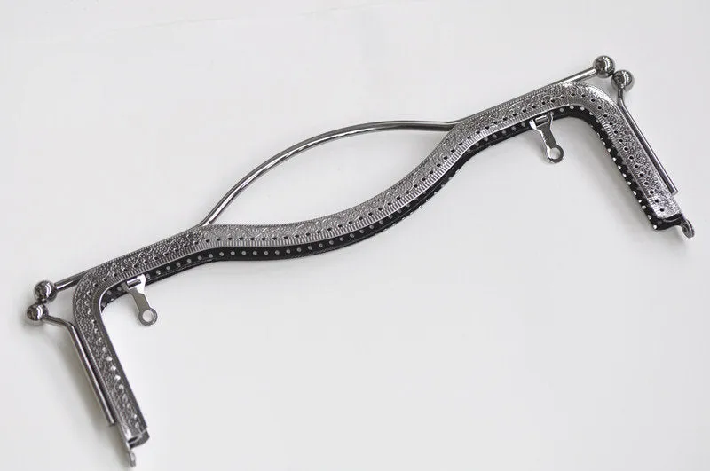 20.5cm (8")/ 27cm (10") Purse Frame Clutch Bag Making Bronze Silver Gunmetal Light Gold Four Colors Available