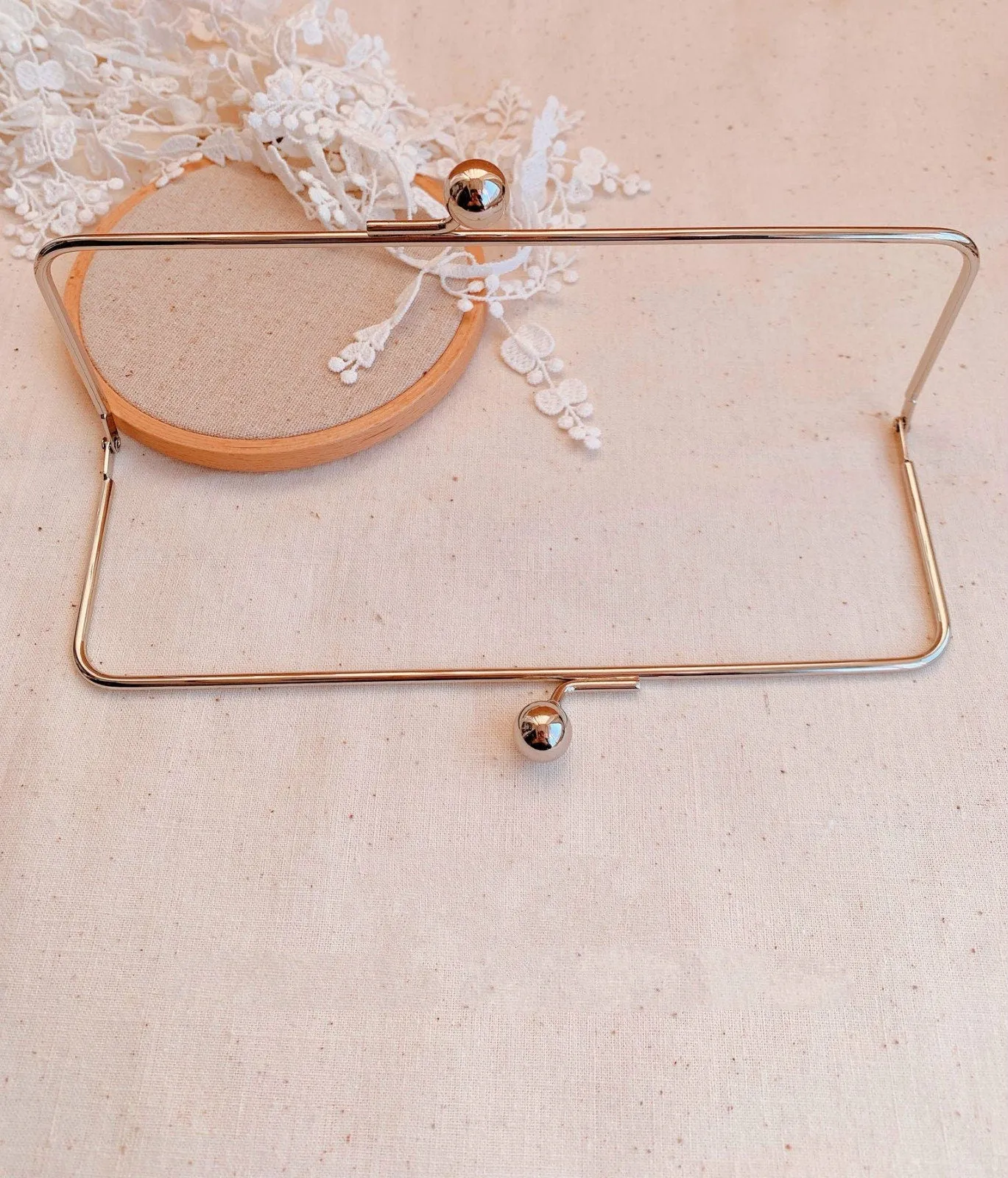 20cm x 7cm Silver Purse Frame