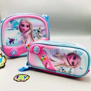 2in1 Frozen Premium Kids Lunch Bag & Pencil Case