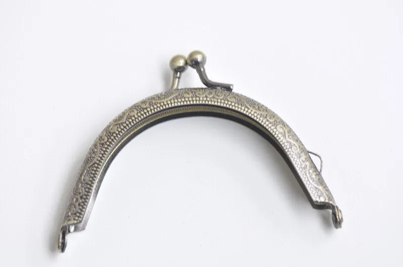 3" Retro Purse Frame Sewing Coin Bag Half Round Purse Frame Various Colors 8.5cm ( 3")