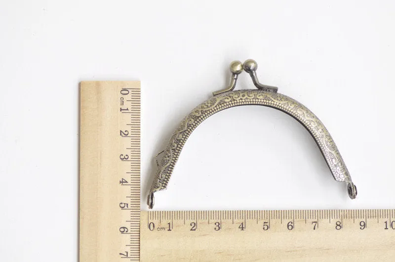 3" Retro Purse Frame Sewing Coin Bag Half Round Purse Frame Various Colors 8.5cm ( 3")