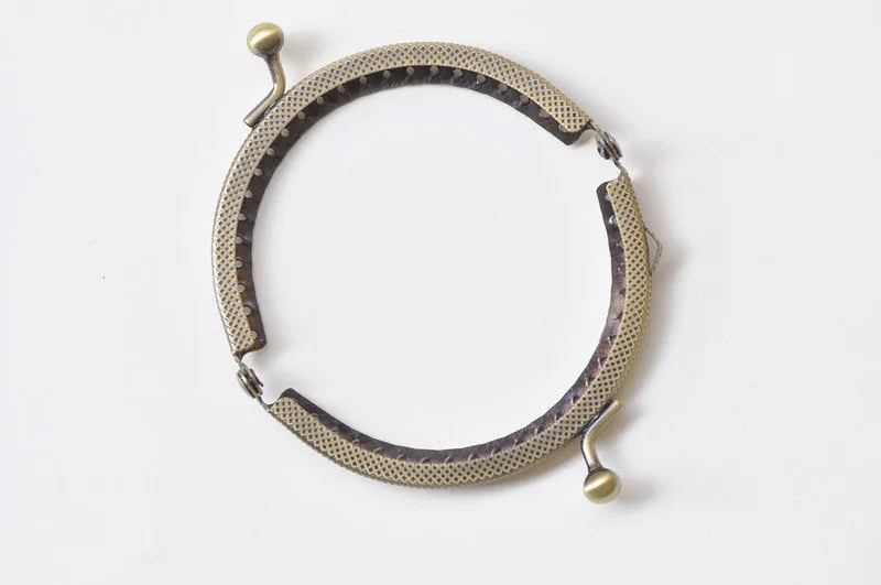 3" Retro Purse Frame Sewing Coin Bag Half Round Purse Frame Various Colors 8.5cm ( 3")