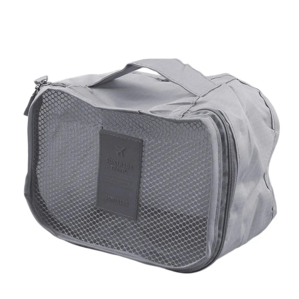 6in1 Suitcase Organizer Travel Luggage Compression Garment Bag Set - Grey