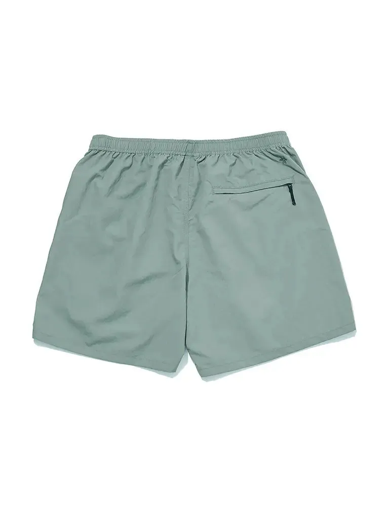 Active Nylon 5" Shorts- Aqua Grey