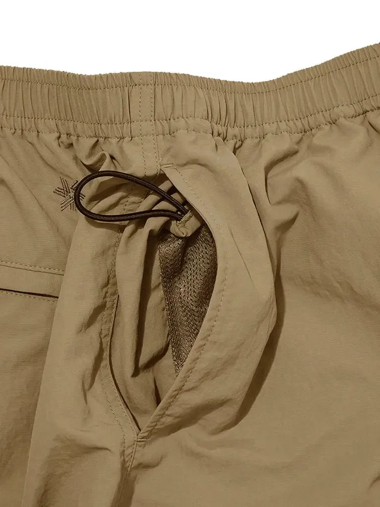 Active Nylon 5" Shorts- Desert Taupe