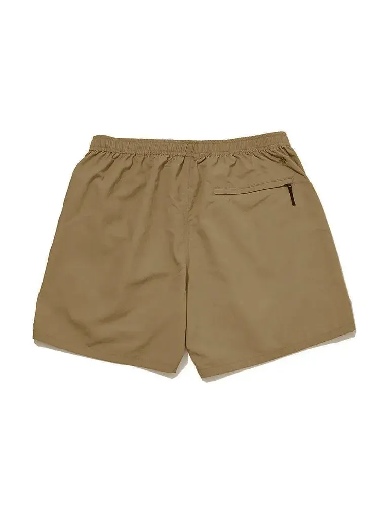 Active Nylon 5" Shorts- Desert Taupe