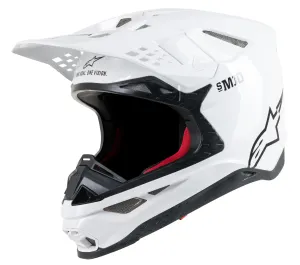 ALPINESTARS S.TECH S-M10 SOLID HELMET WHITE 2X 8300319-2180-2X