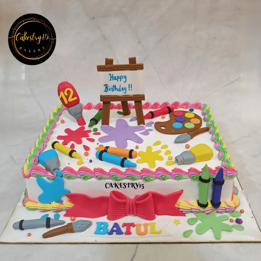 Artist Elegance 3kg Birthday Cake
