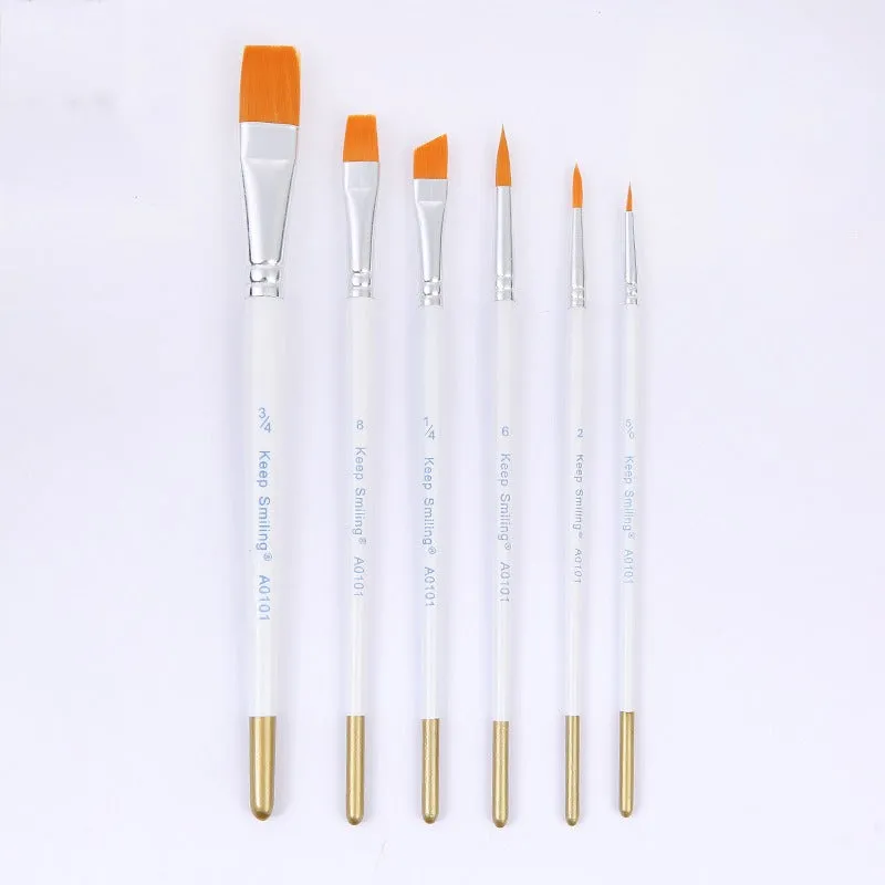 Artistic Cake Painting Brushes 6Pcs Set