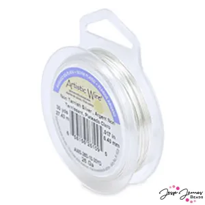 Artistic Wire in silver plated 26 gauge 30 yards