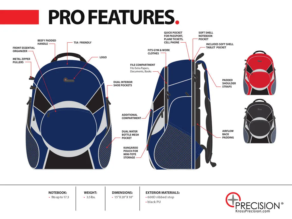 Baller's Bag Pro Backpack in Red