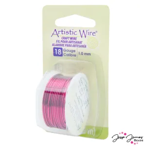 Beadalon Artistic Wire in 18 Gauge Magenta