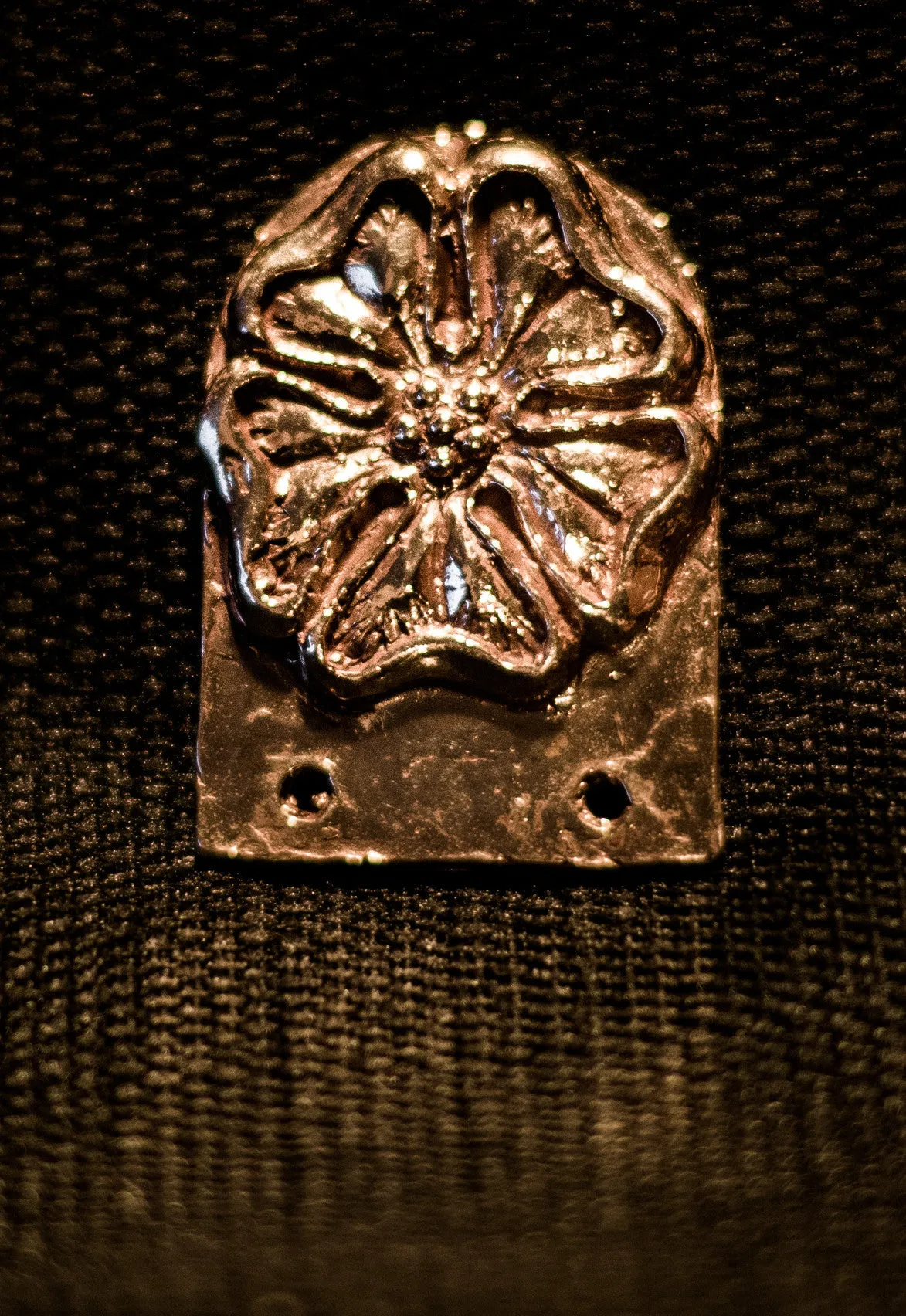 Belt End - Rose Pattern - X-67