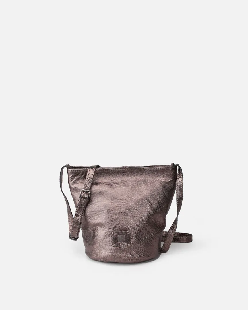 Biba -  Metallic Cross Body Bucket Bag