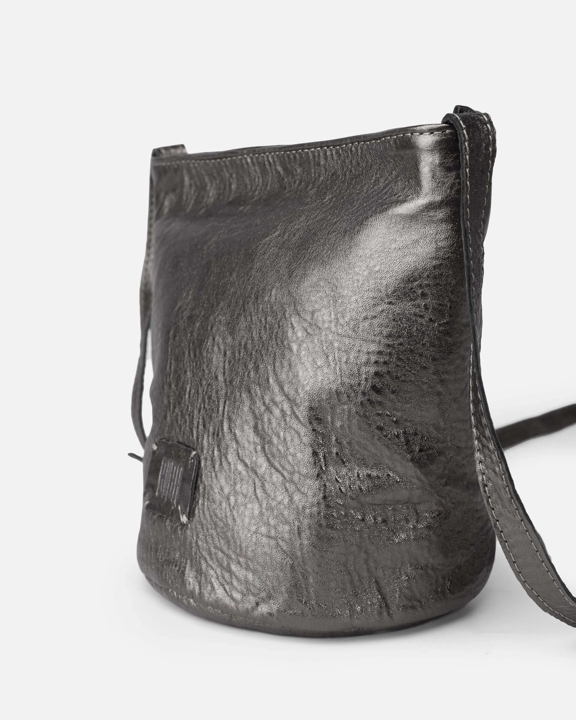 Biba -  Metallic Cross Body Bucket Bag