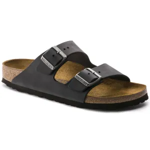 Birkenstock Unisex Arizona Oiled Leather Regular Black | Buy Birkenstock Unisex Arizona Oiled Leather Regular Black here | Outnorth
