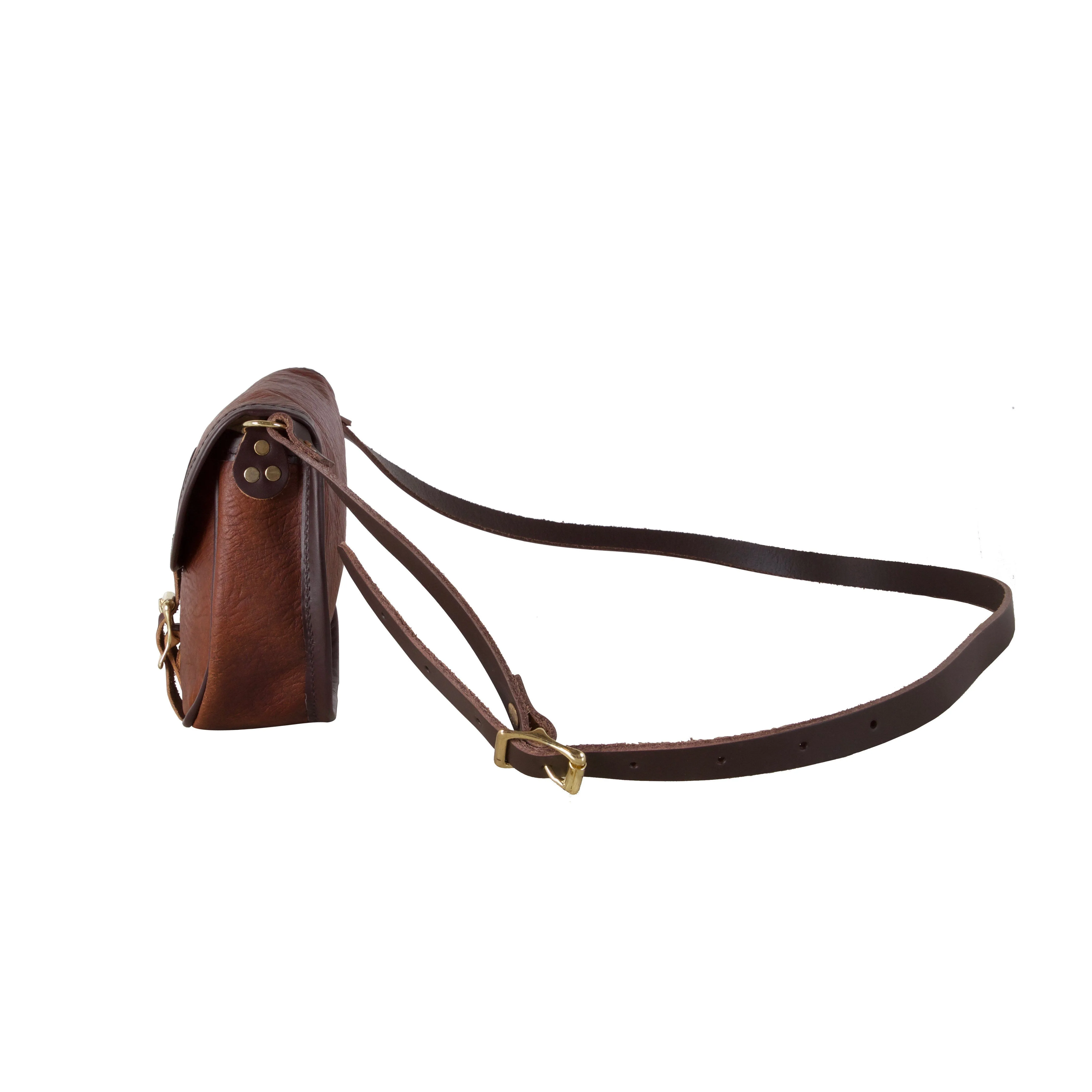 Bison Leather Shell Purse