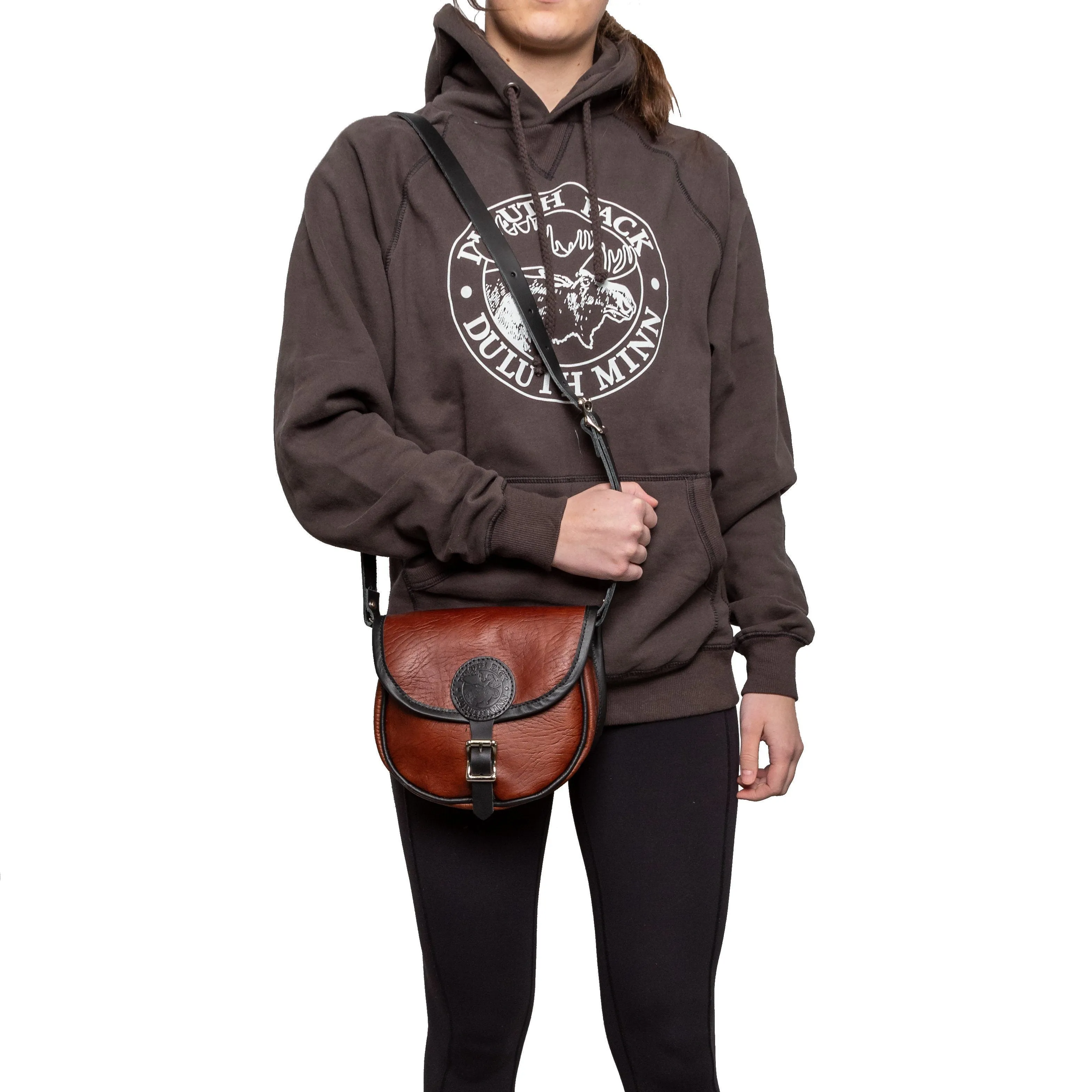 Bison Leather Shell Purse