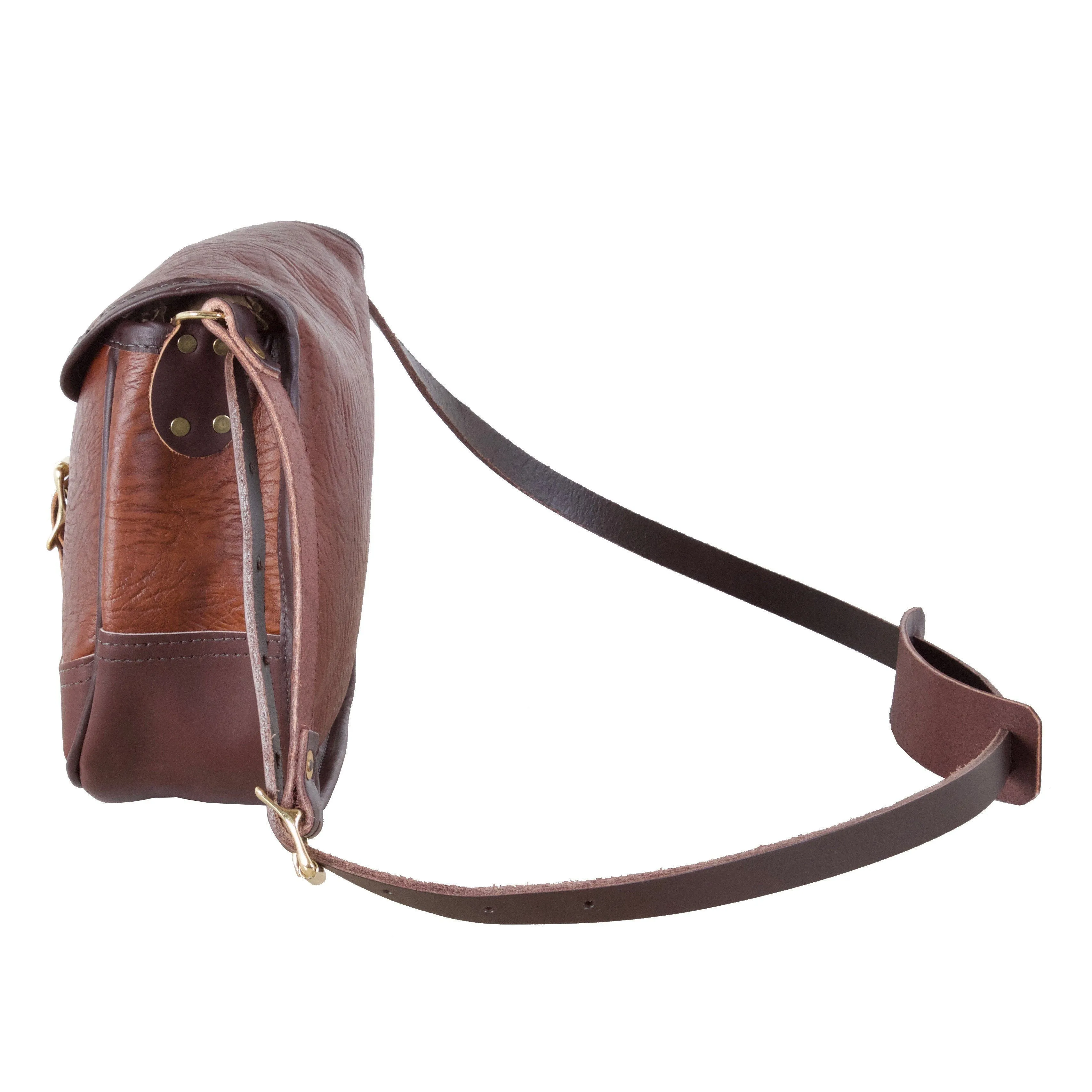 Bison Leather Shell Purse