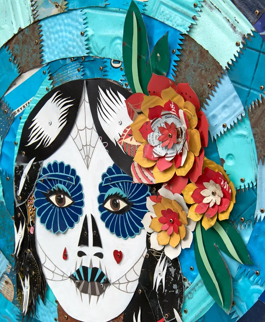 BLACK WIDOW original metal wall sculpture