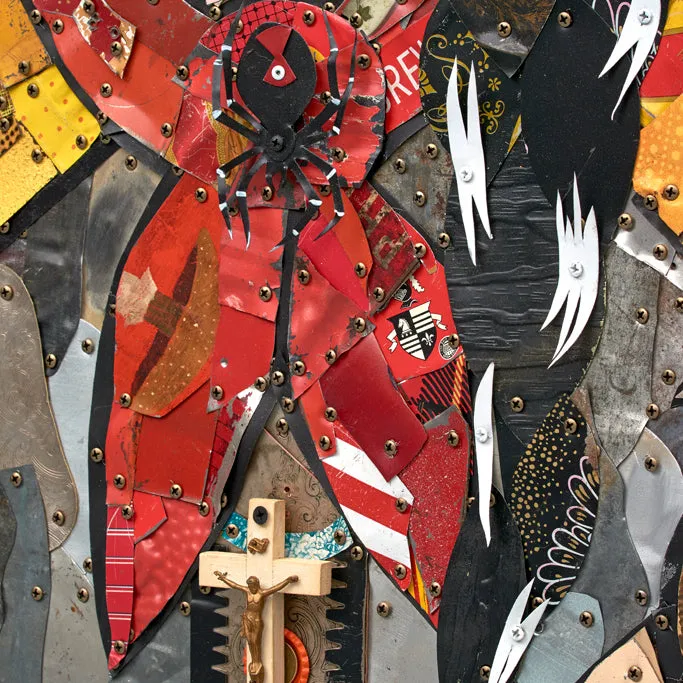 BLACK WIDOW original metal wall sculpture