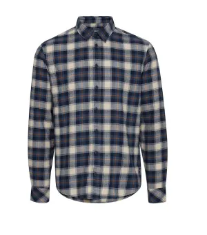Blend Camicia manica lunghe a quadri 20713289 194024 blu-beige