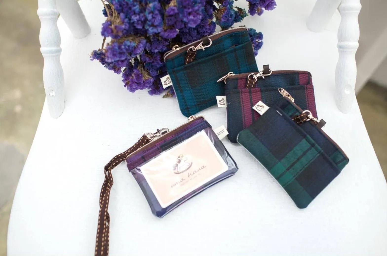 Blue Boba Frenchie Card & Coin Purse