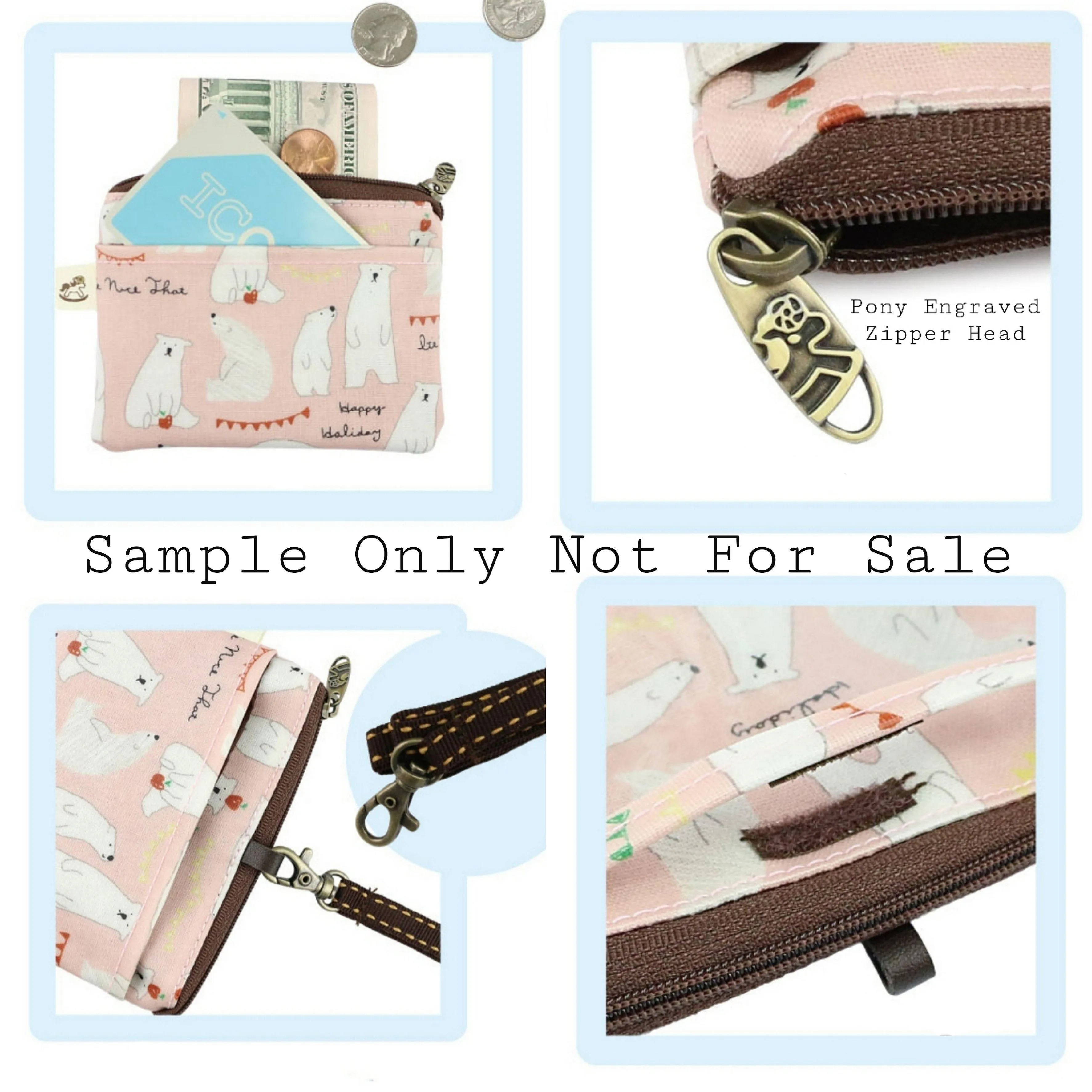 Blue Boba Frenchie Card & Coin Purse