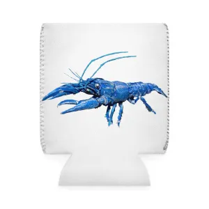 Blue Crawfish Can Cooler Sleeve