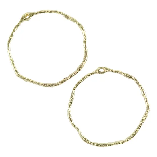 Brass Pendant - Ring - Pkg/2