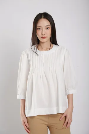 Brienne Blouse in White