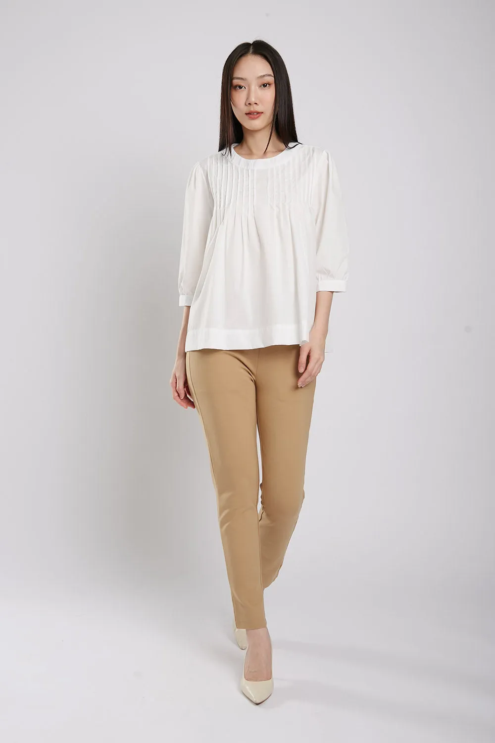 Brienne Blouse in White