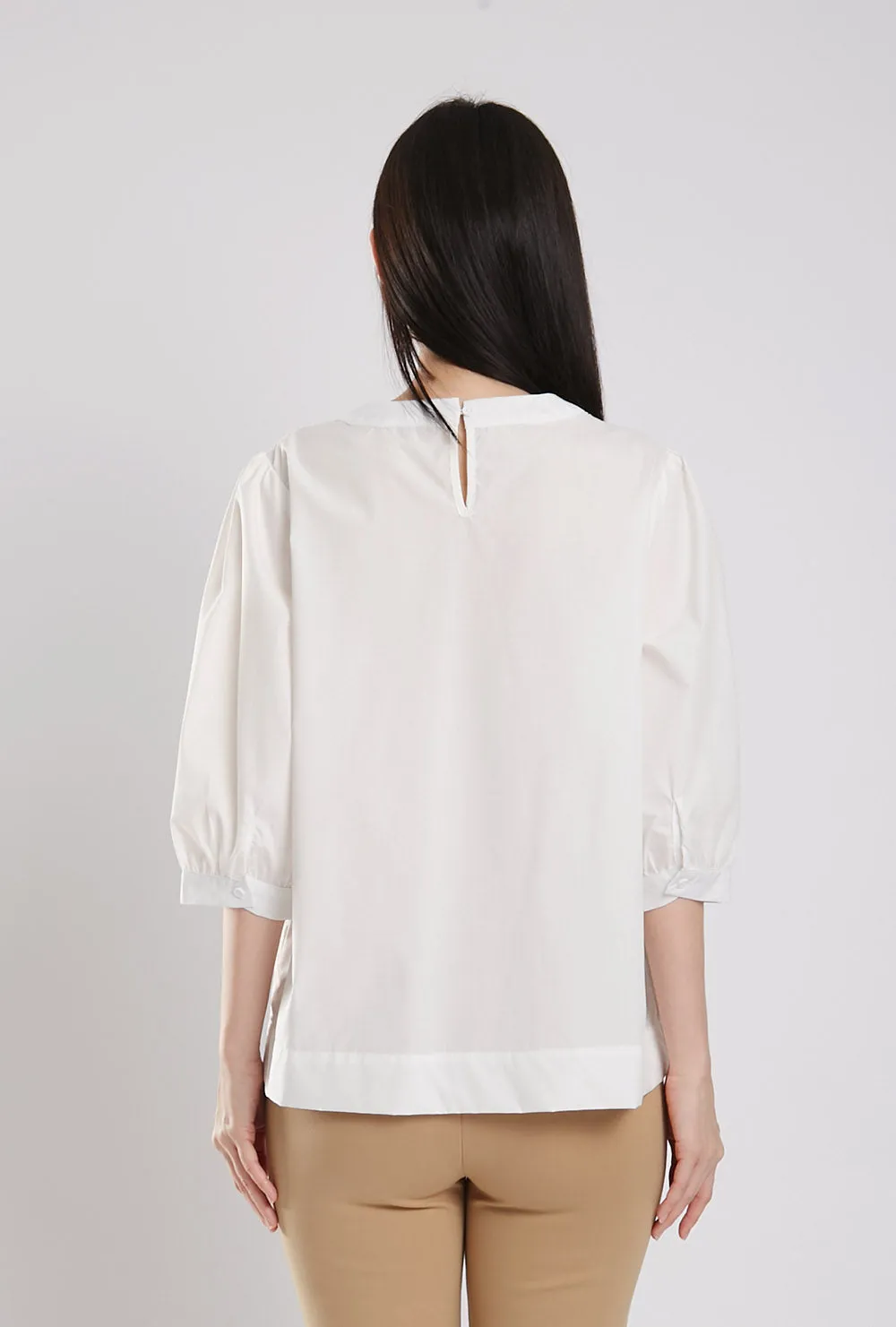 Brienne Blouse in White