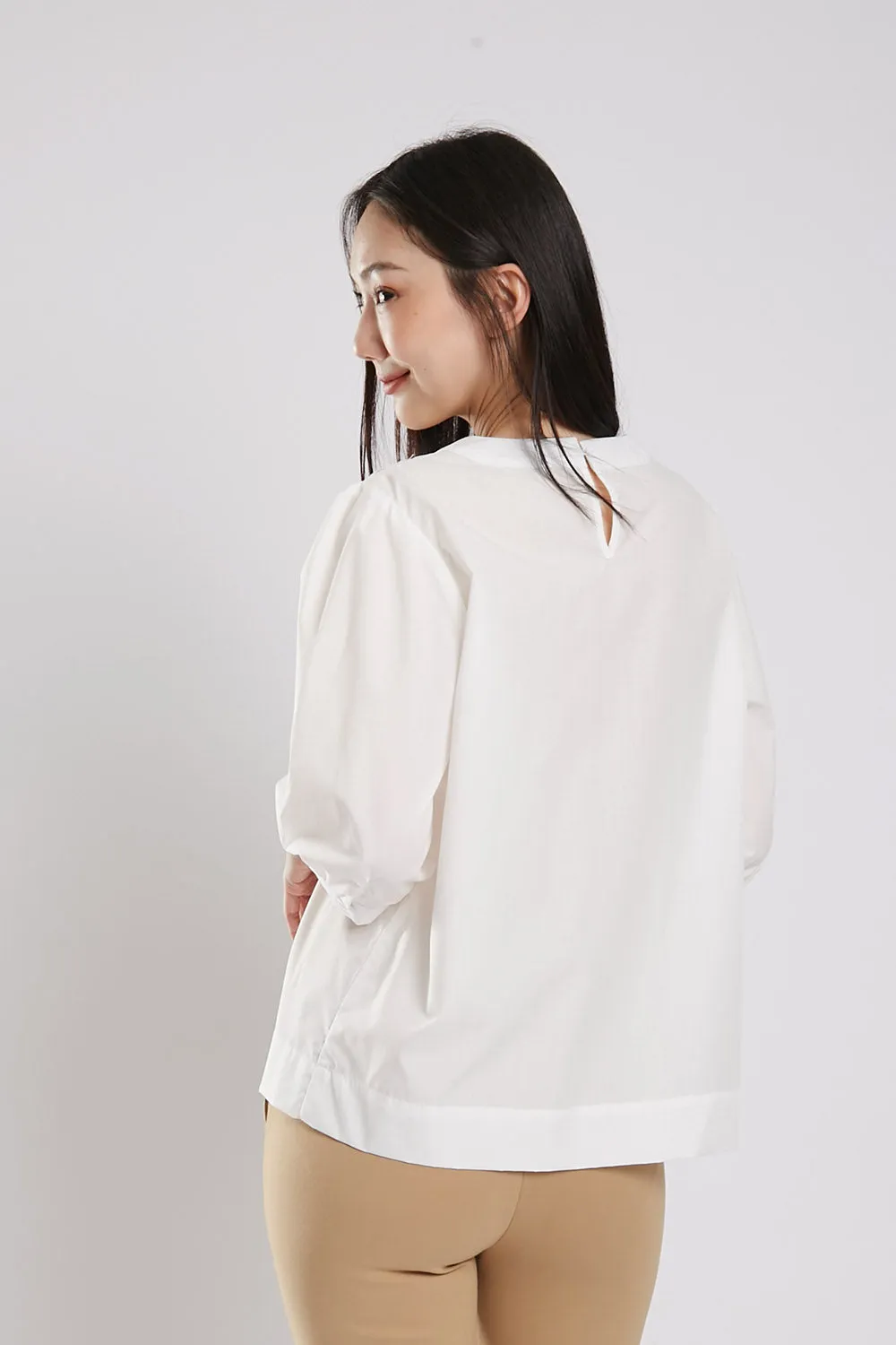 Brienne Blouse in White