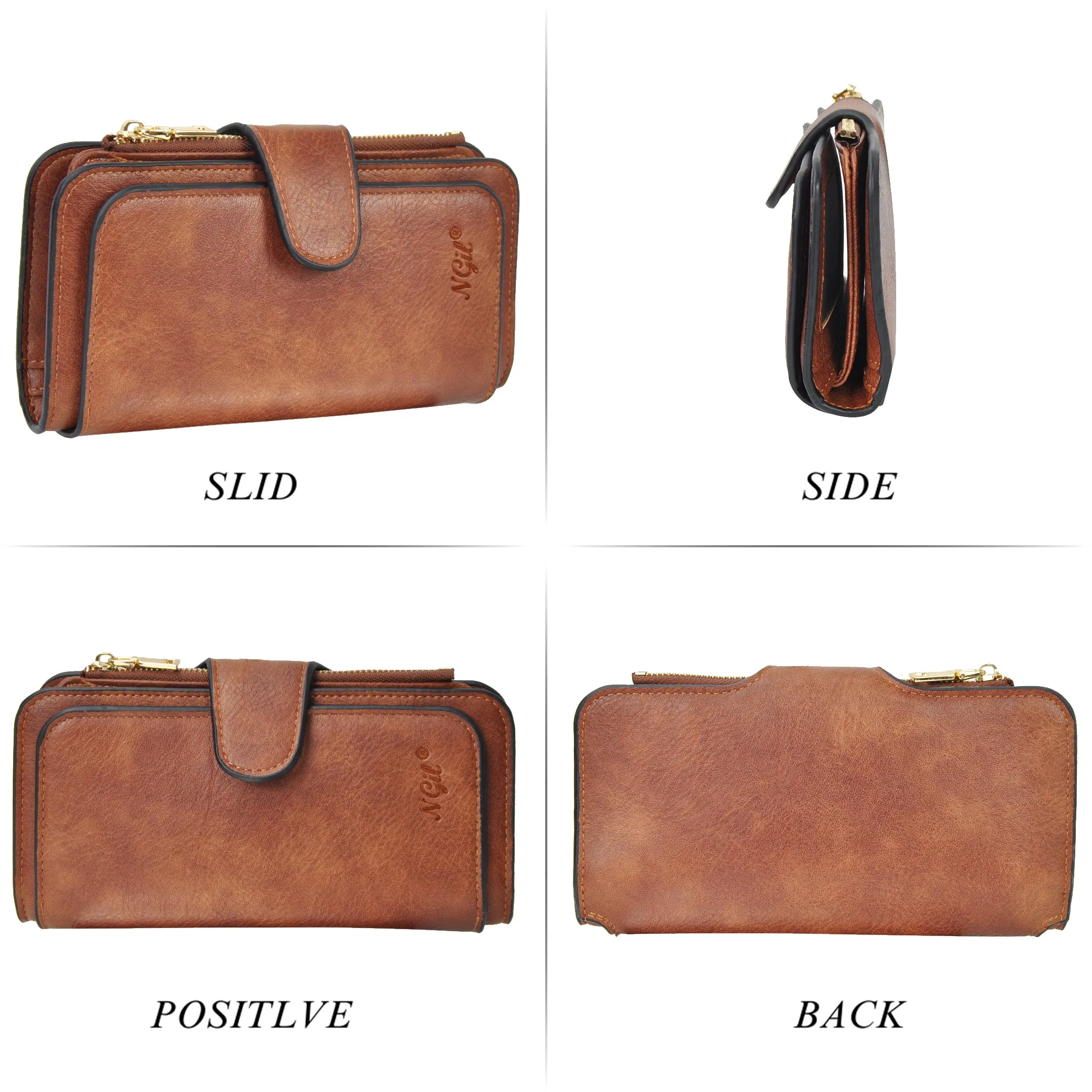 Brown NGIL Trifold Wallet