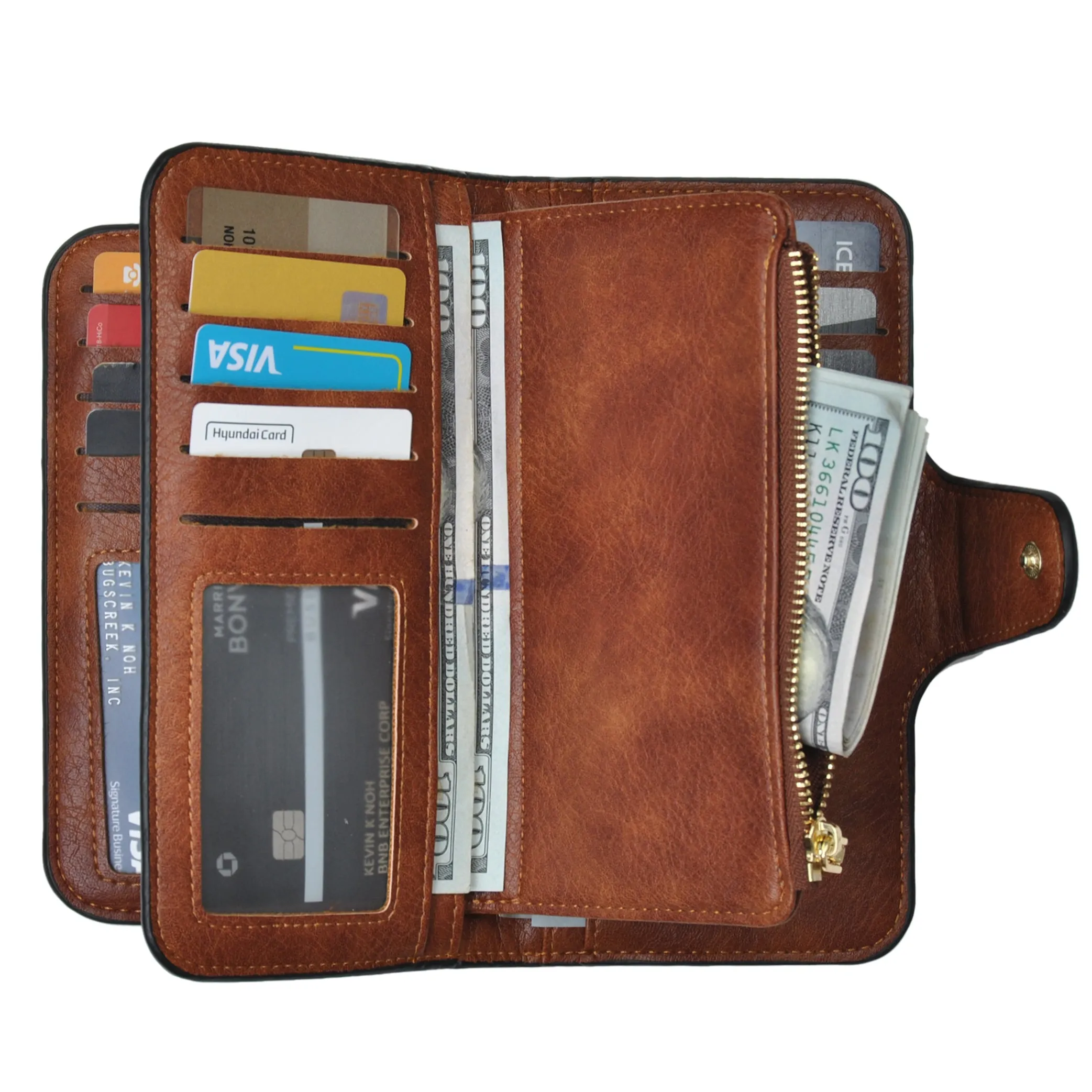 Brown NGIL Trifold Wallet