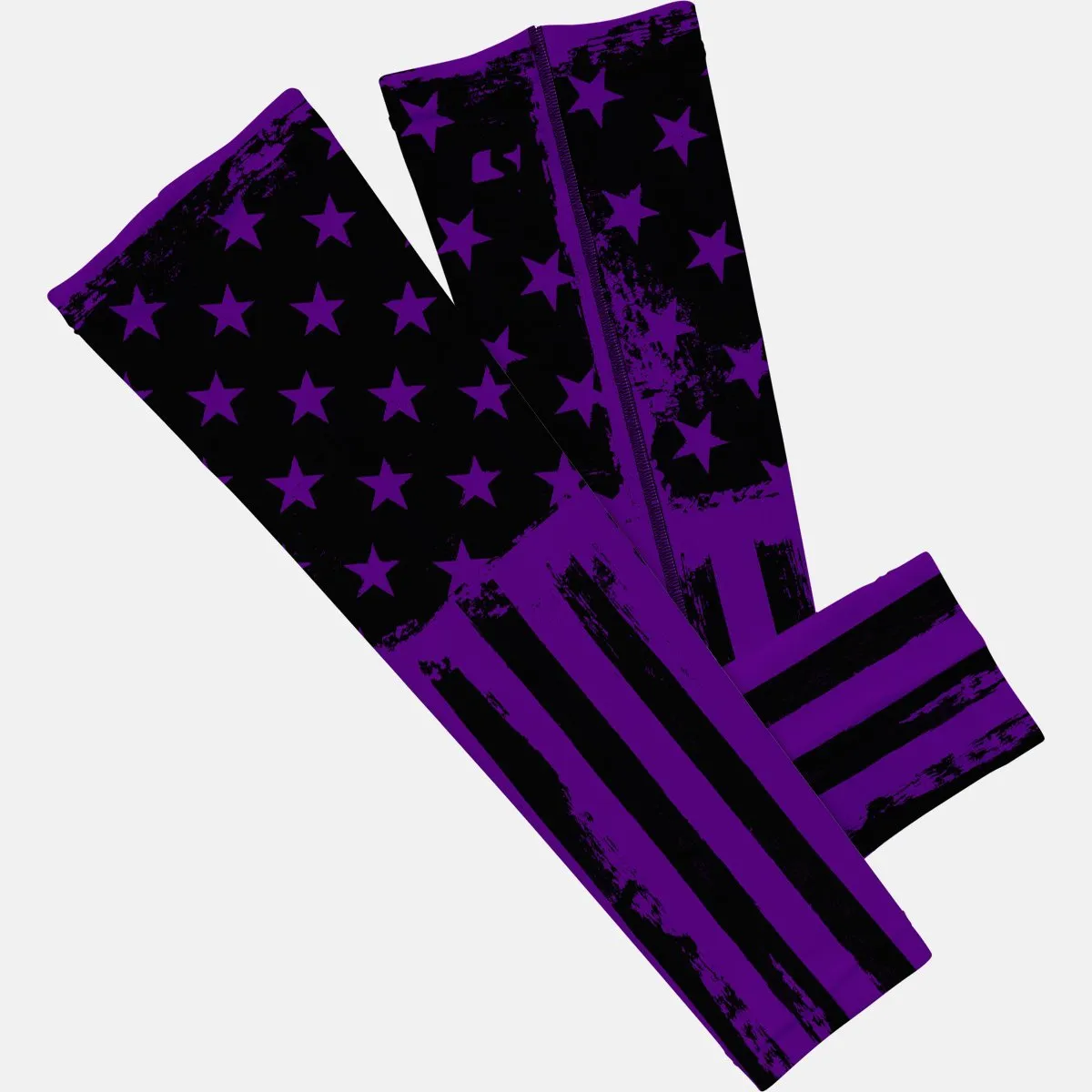 Brushed Purple Tactical USA Flag Arm Sleeve