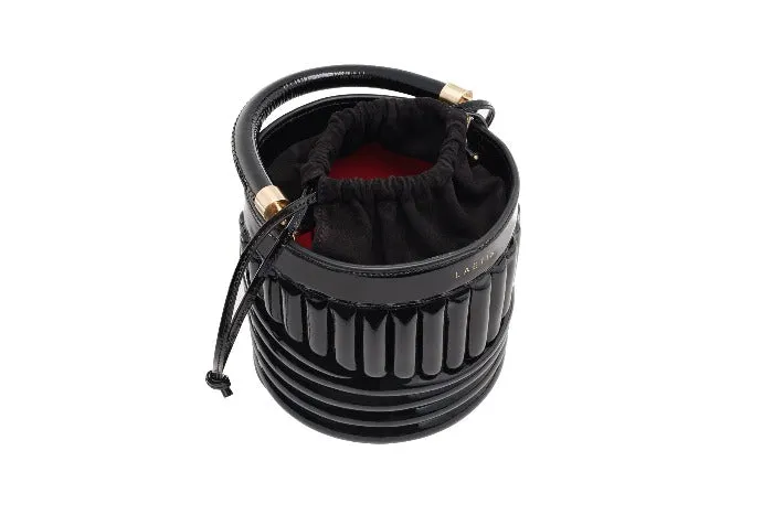 BUCKET BAG - Black Patent