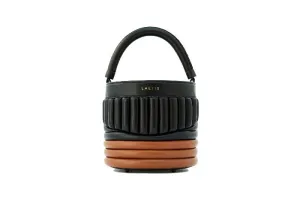 BUCKET BAG - Black Tabac