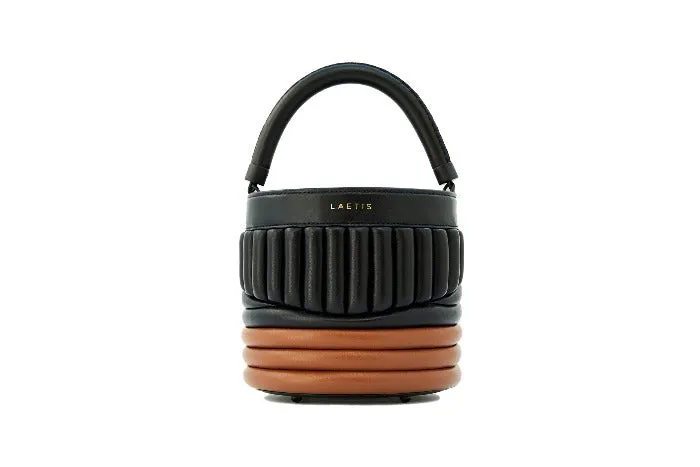BUCKET BAG - Black Tabac