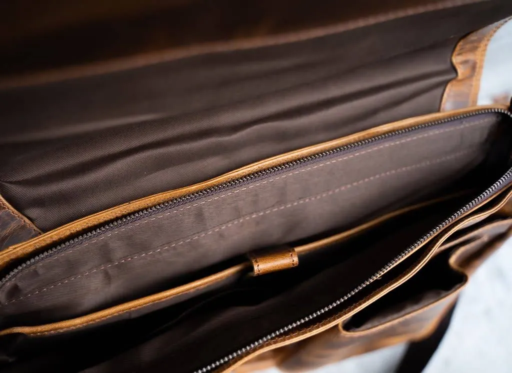 Buffalo Leather Messenger