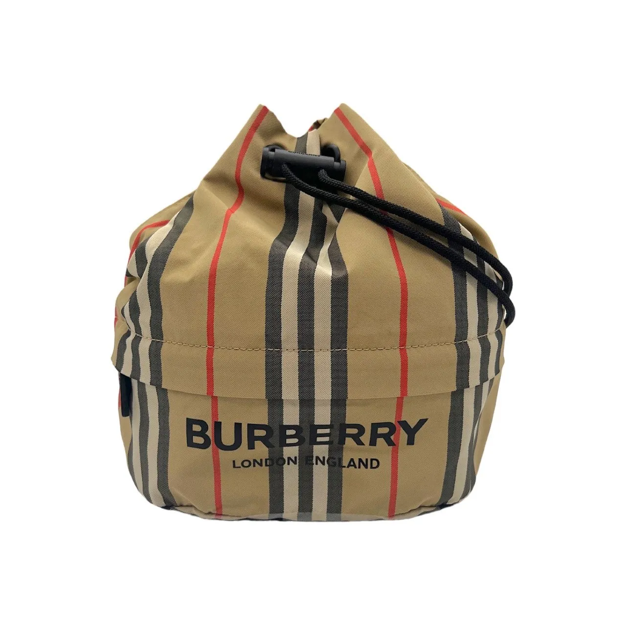 Burberry Phoebe Heritage Stripe Bucket Bag